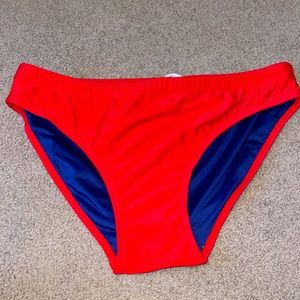 NWOT adoretex red lifegaurd bottoms size XL